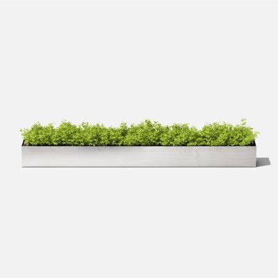 geo series galvanized steel planter box|Veradek Geo Trough Planter, 3.